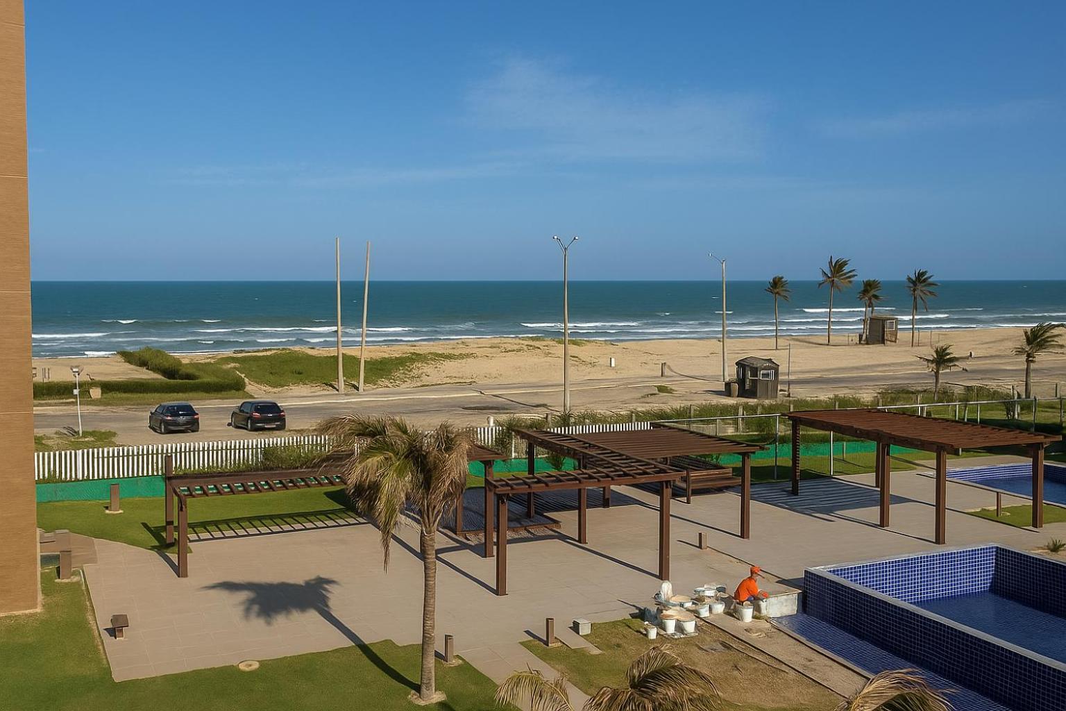 P 7 Pessoas Pe Na Areia Com Vista Mar